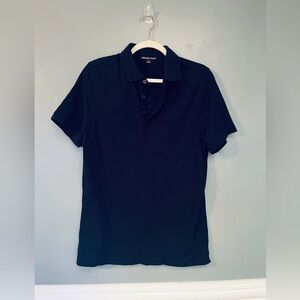 Michael Kors Men's Dark Blue Polo Shirt Medium